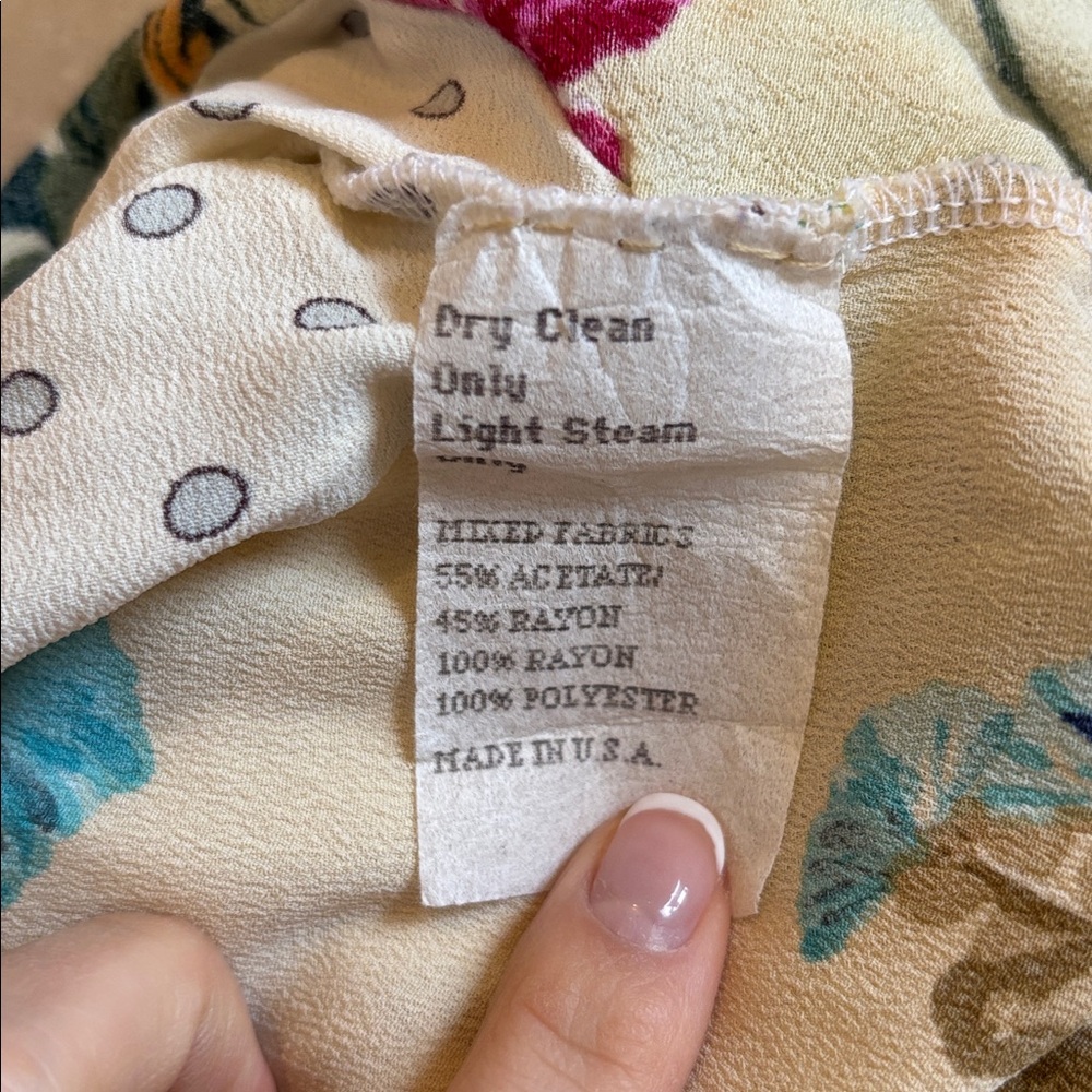 Nothing Matches Floral Patchwork Blouse With Stri… - image 4